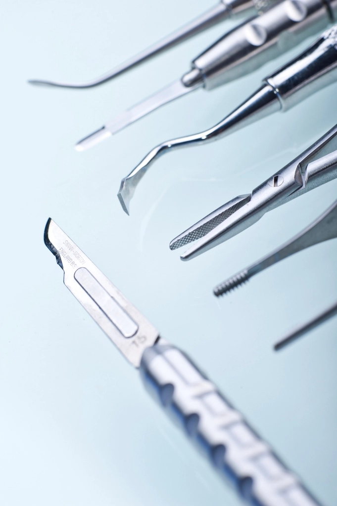Detail of dental instruments at Lakeside Family Dental